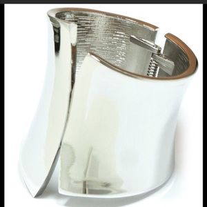 Silver Hinge Cuff Bracelet